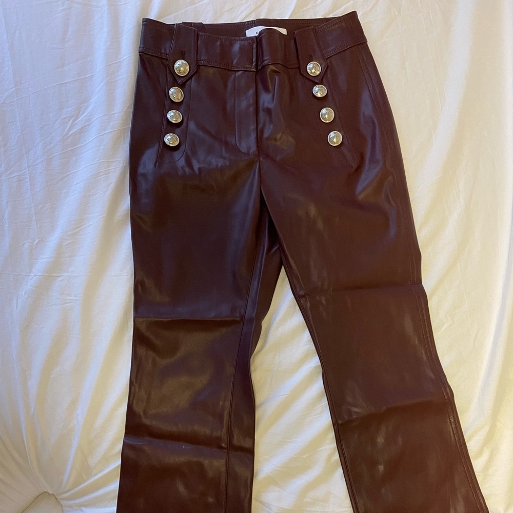 Derek Lam 10 Crosby Faux Leather Robertson Pant